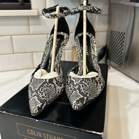 Colin Stuart Snakeskin Patterned Sexy Stiletto Heels - Size 6.5 - Picture 1 of 8